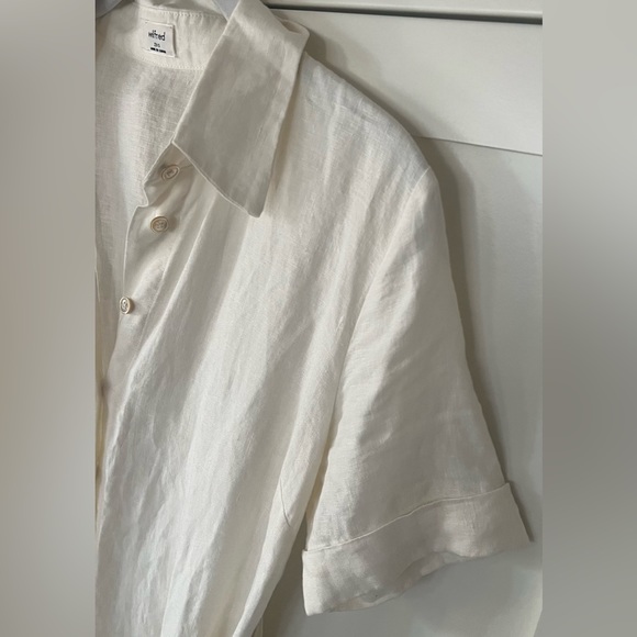 Aritzia Wilfred Eleta Linen Midi Dress 2XS - Picture 5 of 12